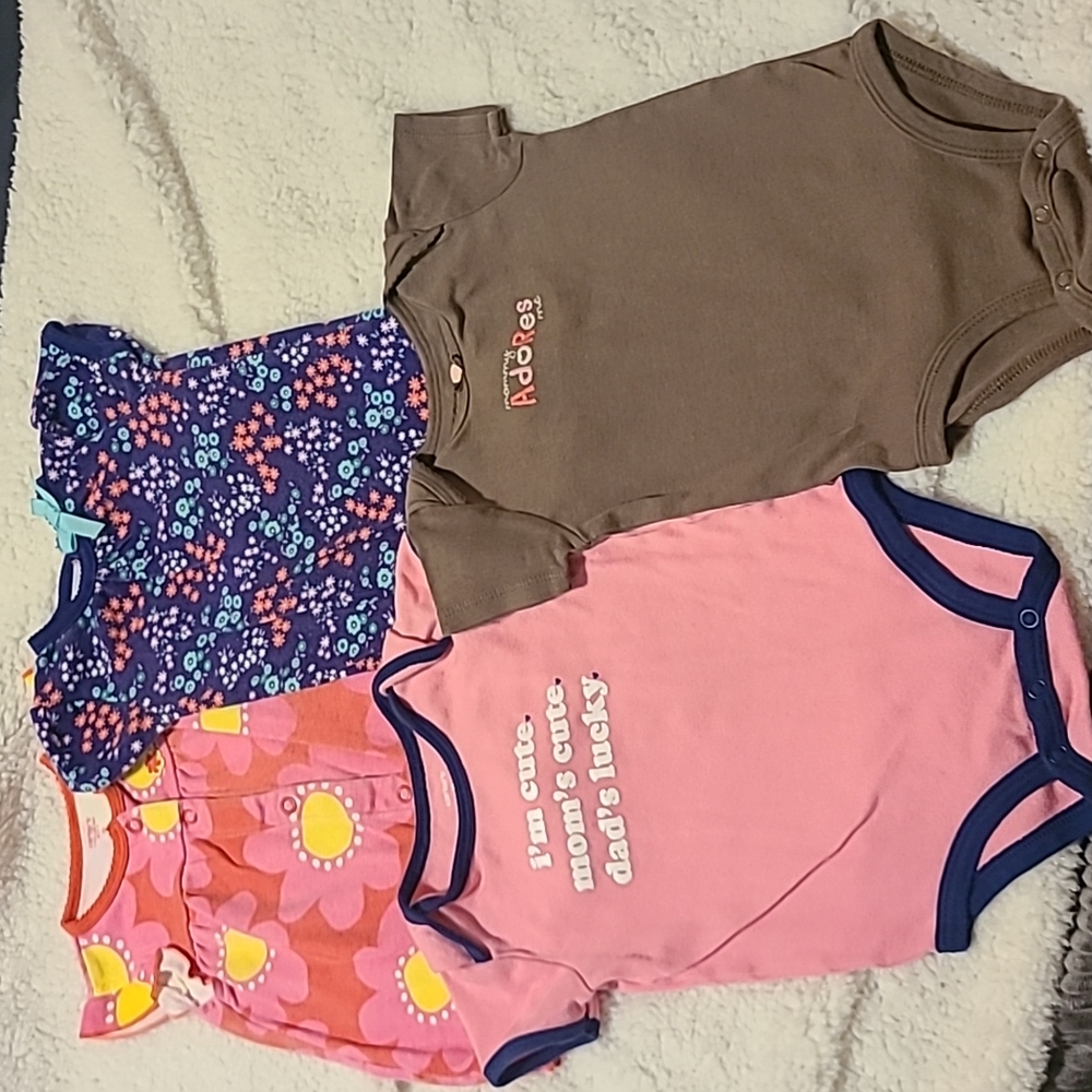 Carter's/ Just for You short sleeve onsie bundle